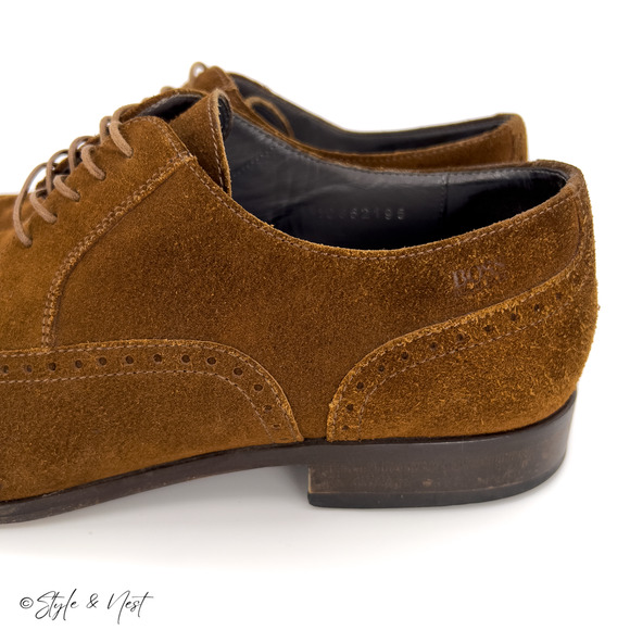 Hugo Boss Brosion S Oxford Dress Shoes Wingtip Brown Preppy Men\'s Size 9 main image 4